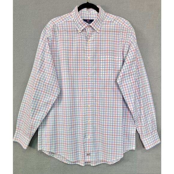 Vineyard Vines Other - Vineyard Vines Classic Fit Murray Button Up White Multi Color Check Size Large